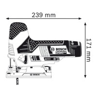Produktbild för Bosch AKKUSTIKSAV GST 12V-70 SOLO