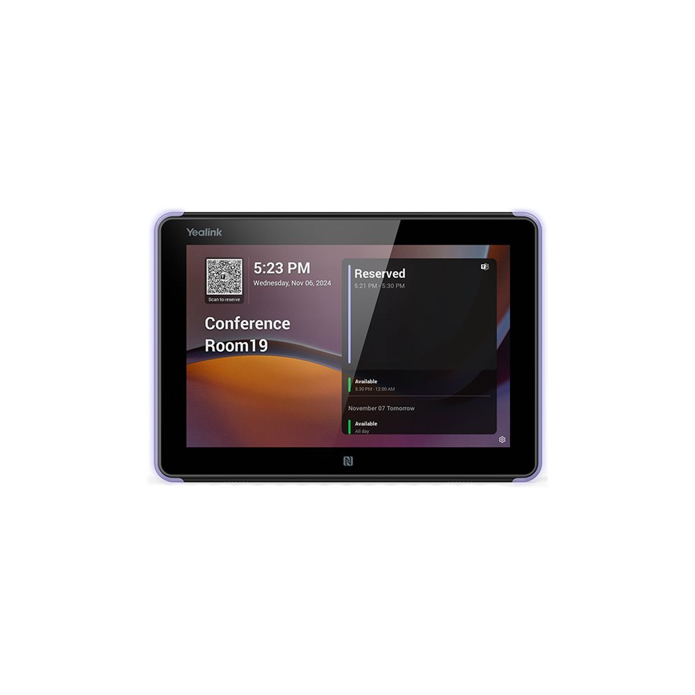 Produktbild för Yealink RoomPanel E2 - rumsbokare - 802.11a/b/g/n/ac, Bluetooth 5.0, NFC
