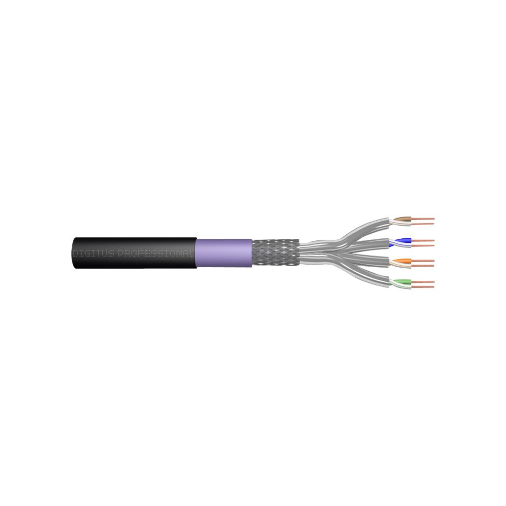 Produktbild för DIGITUS Professional bulkkabel - svart, RAL 9005