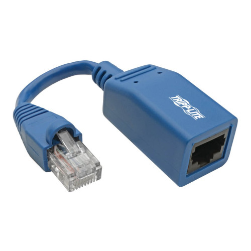 Eaton Corporation Eaton Tripp Lite Series Cisco Console Rollover Cable Adapter (M/F) - RJ45 to RJ45, Blue, 5 in. - seriell adapter - 12.7 m - blå