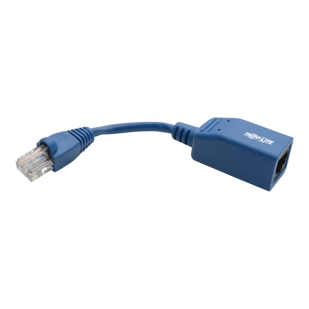 Produktbild för Eaton Tripp Lite Series Cisco Console Rollover Cable Adapter (M/F) - RJ45 to RJ45, Blue, 5 in. - seriell adapter - 12.7 m - blå
