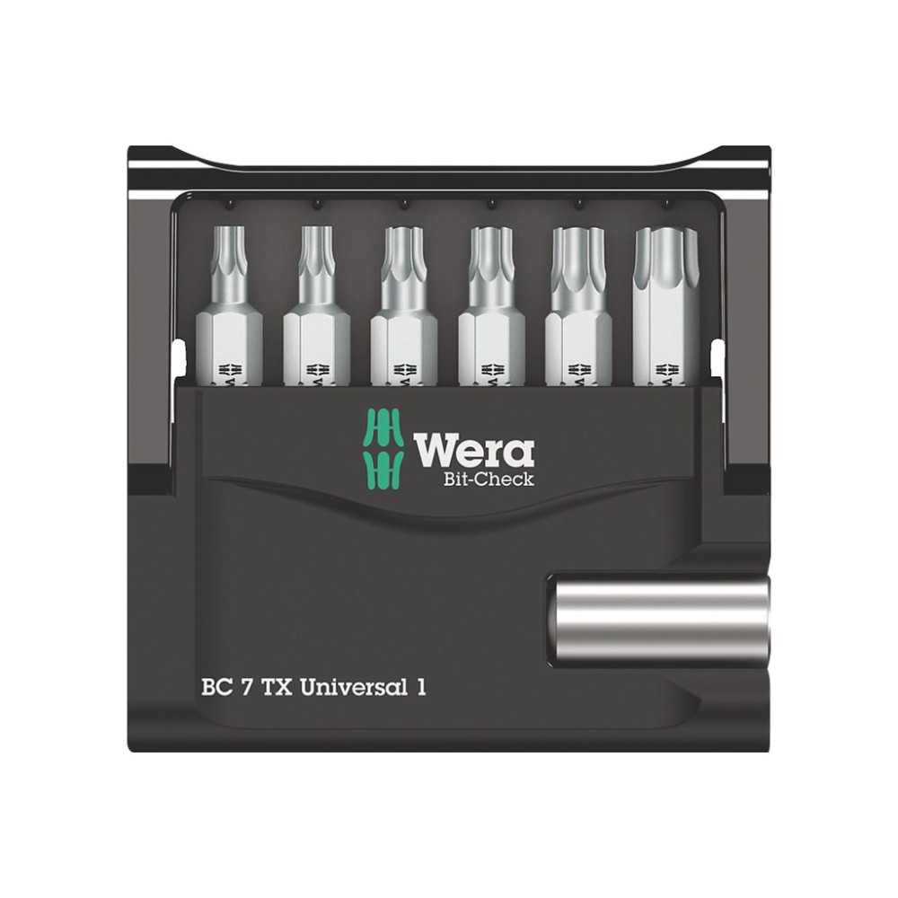 Produktbild för Wera Bit-Check 7 TX Universal 1 - bitssats för skruvmejsel - 7 delar