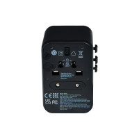 Produktbild för Verbatim UTA-04 strömadapter - universell - 2 x USB-C, 3 x USB typ A - 61 Watt