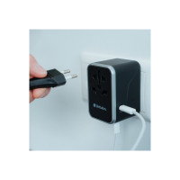 Produktbild för Verbatim UTA-04 strömadapter - universell - 2 x USB-C, 3 x USB typ A - 61 Watt