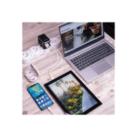 Produktbild för Verbatim UTA-04 strömadapter - universell - 2 x USB-C, 3 x USB typ A - 61 Watt