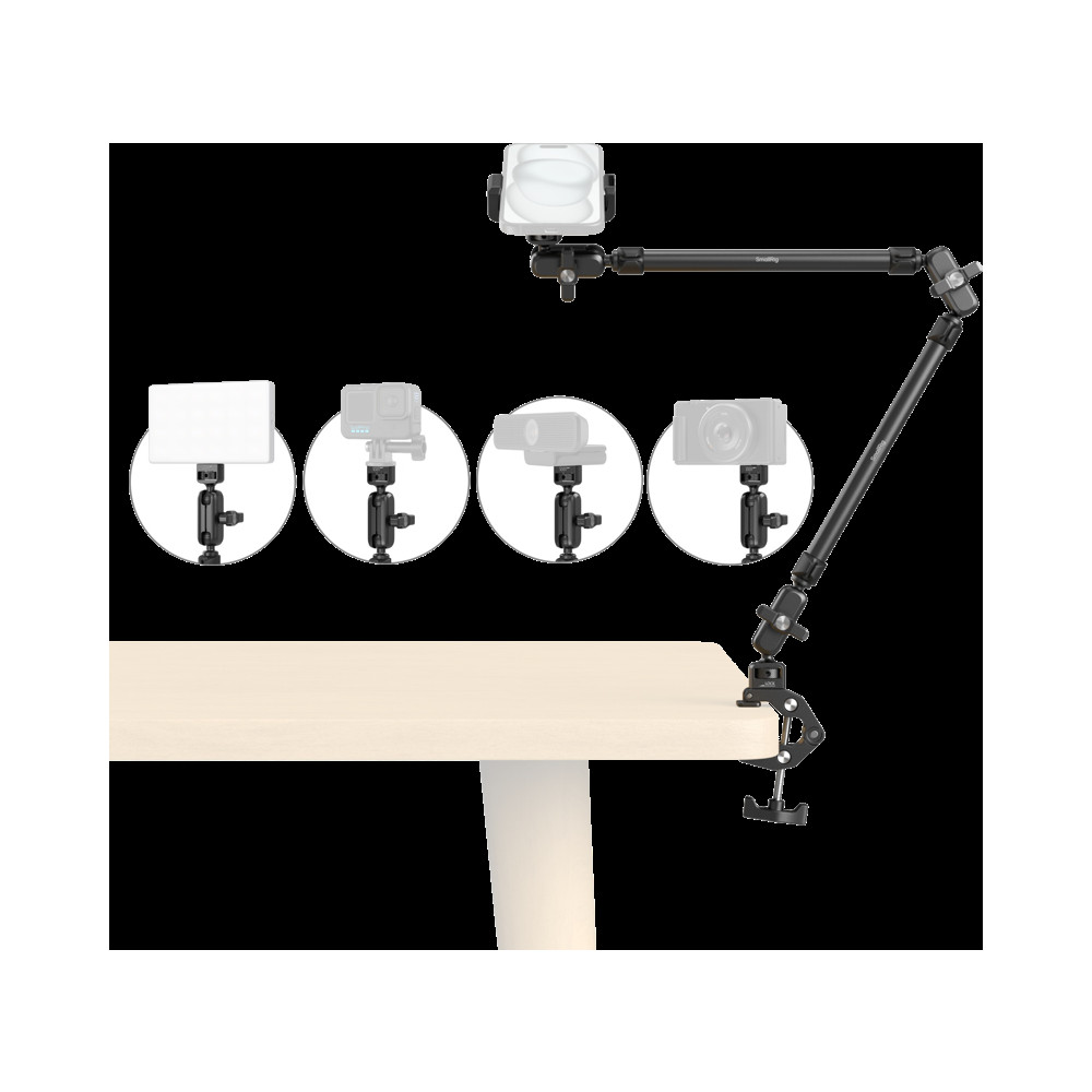 Produktbild för SmallRig 5625 Desktop Magic Arm with Crab-Shaped Clamp Kit