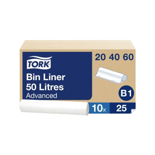 TORK Tork - sopkorgsinsats - 50 L - plast - transparent - paket med 25