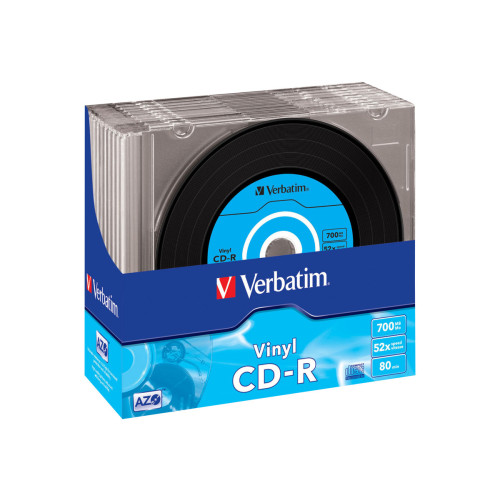 VERBATIM Verbatim Data Vinyl - CD-R x 10 - 700 MB - lagringsmedier