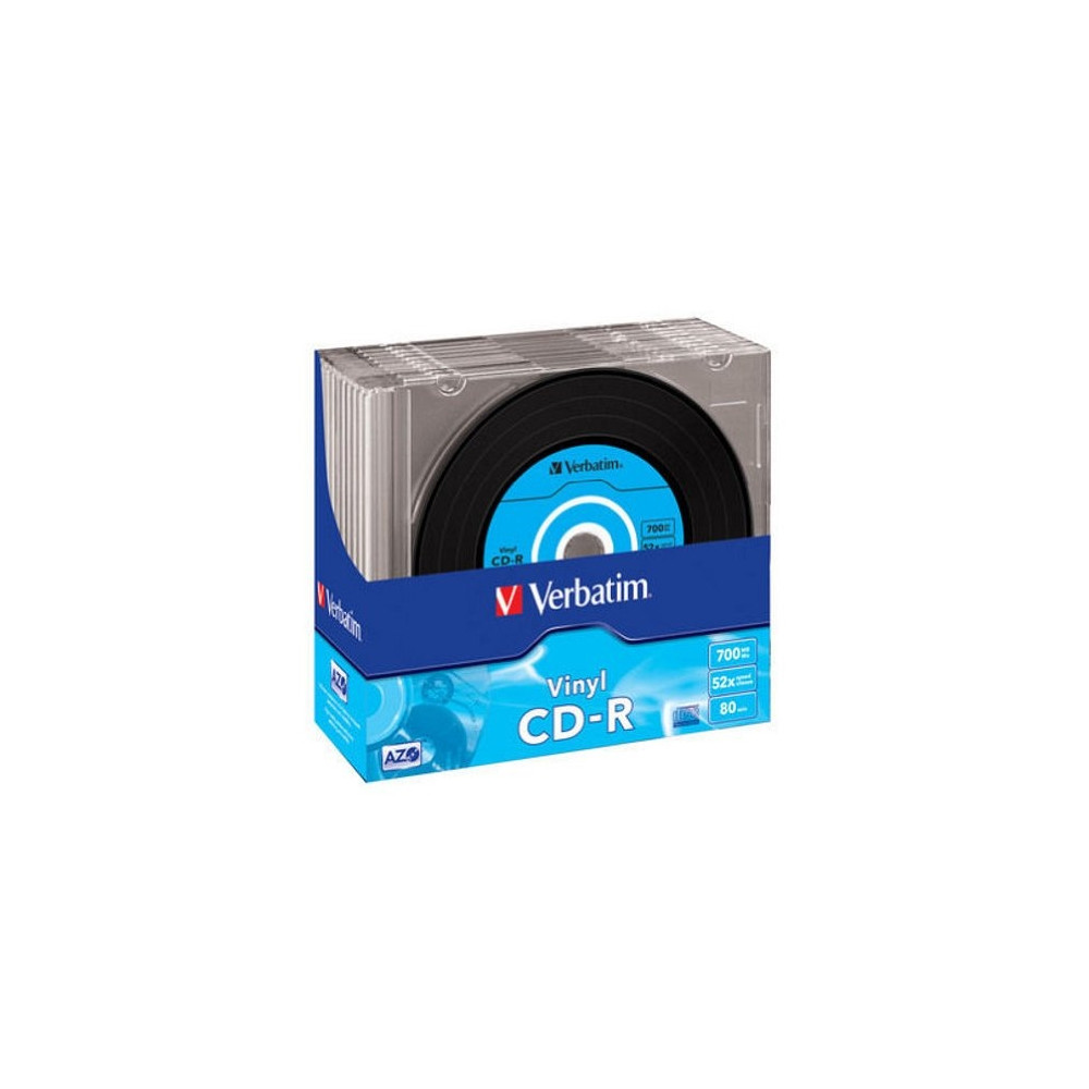 Produktbild för Verbatim Data Vinyl - CD-R x 10 - 700 MB - lagringsmedier