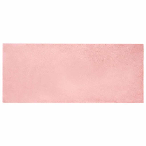 vidaXL Halkfri matta i konstgjord kaninfäll OLITE Rosa 80 x 200 cm