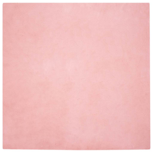 vidaXL Halkfri matta i konstgjord kaninfäll OLITE Rosa 240 x 240 cm