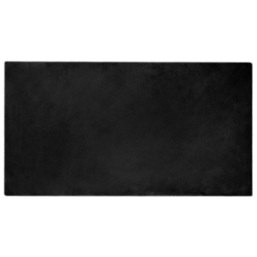 vidaXL Halkfri matta i konstgjord kaninfäll OLITE Svart 80 x 150 cm
