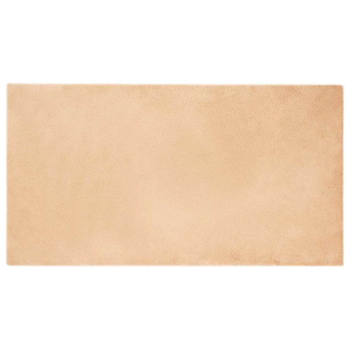 vidaXL Halkfri matta i konstgjord kaninfäll OLITE Taupe 80 x 150 cm