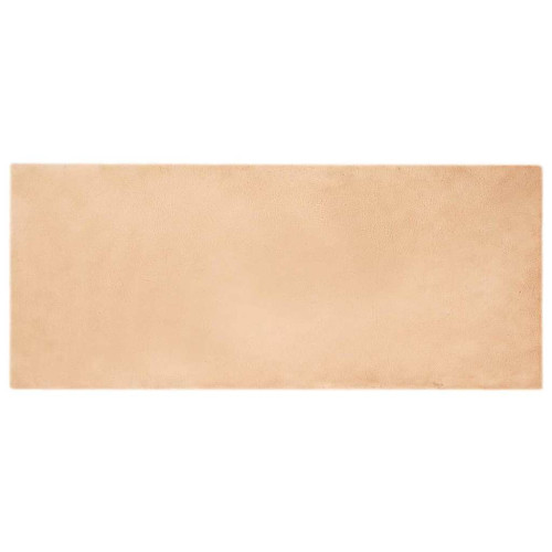 vidaXL Halkfri matta i konstgjord kaninfäll OLITE Taupe 80 x 200 cm