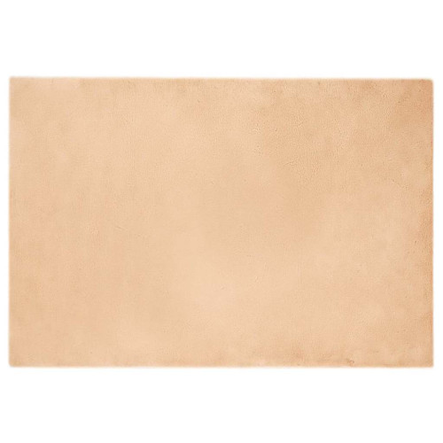 vidaXL Halkfri matta i konstgjord kaninfäll OLITE Taupe 120 x 170 cm