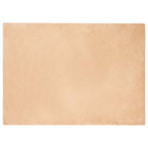 vidaXL Halkfri matta i konstgjord kaninfäll OLITE Taupe 200 x 280 cm