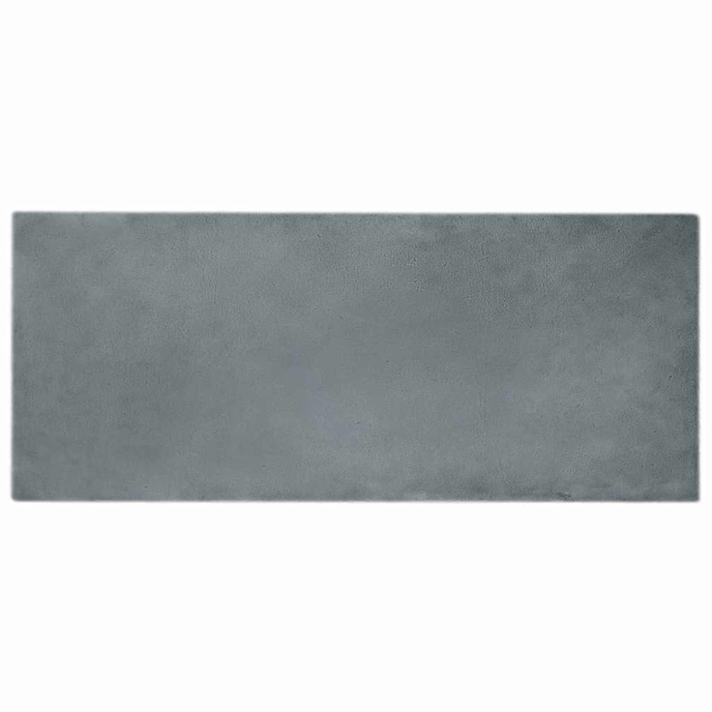 Produktbild för Halkfri matta i konstgjord kaninfäll OLITE Antracit 80 x 200 cm