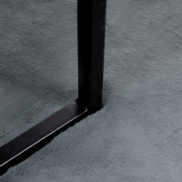 Produktbild för Halkfri matta i konstgjord kaninfäll OLITE Antracit Polyester