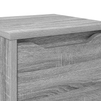 Produktbild för Badrumsskåp Grå Sonoma 30,5 x 30 x 101 cm Konstruerat trä