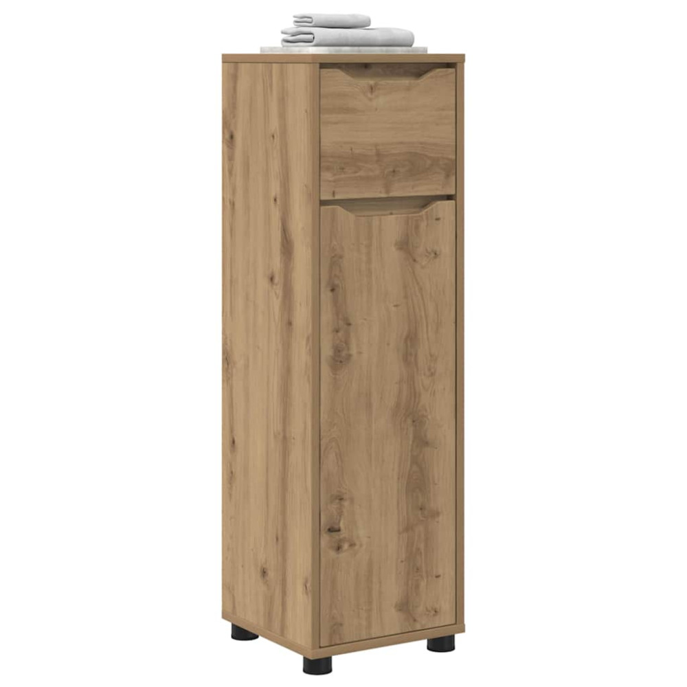 Produktbild för Badrumsskåp Artisan Ek 30,5 x 30 x 101 cm Konstruerat trä