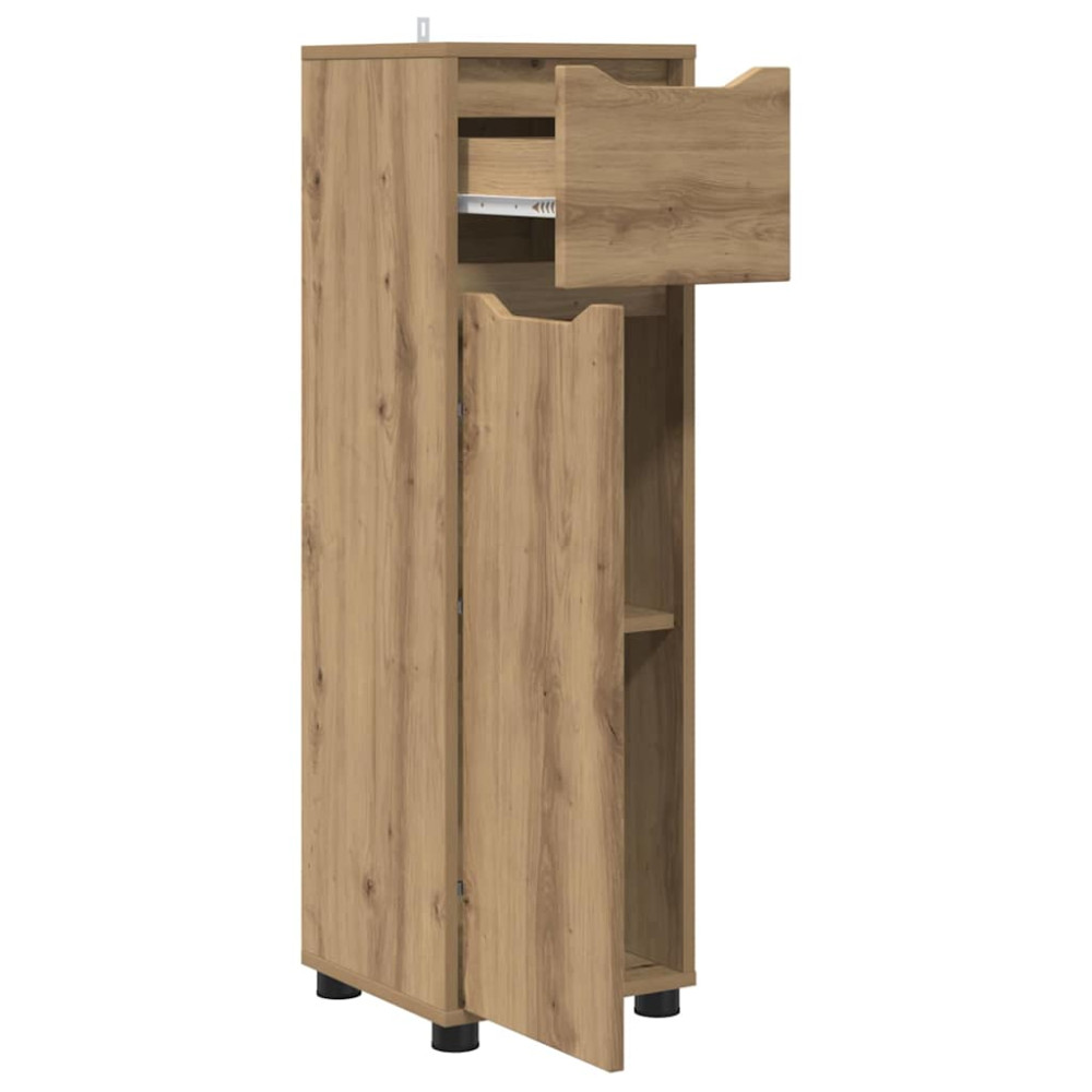 Produktbild för Badrumsskåp Artisan Ek 30,5 x 30 x 101 cm Konstruerat trä