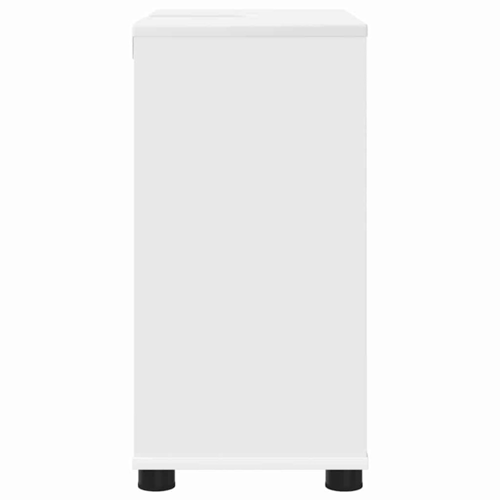 Produktbild för Badrumsvaskskåp med hylla Vit 60 x 30 x 60 cm Konstruerat trä