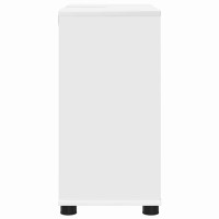Produktbild för Badrumsvaskskåp med hylla Vit 60 x 30 x 60 cm Konstruerat trä
