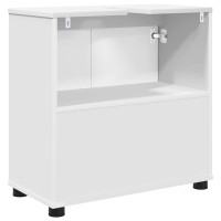 Produktbild för Badrumsvaskskåp med hylla Vit 60 x 30 x 60 cm Konstruerat trä