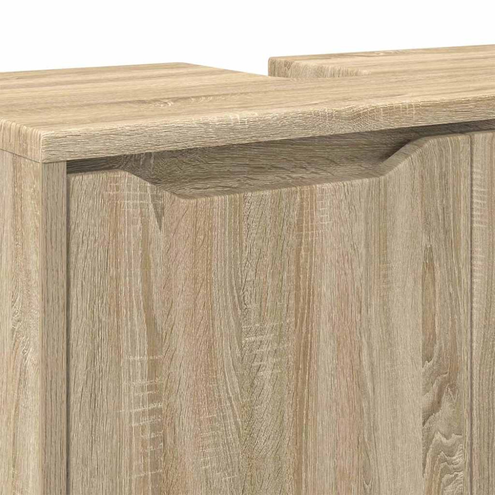 Produktbild för Badrumsvaskskåp Sonoma-ek 60 x 30 x 60 cm Konstruerat trä