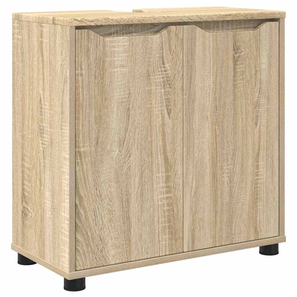 Produktbild för Badrumsvaskskåp Sonoma-ek 60 x 30 x 60 cm Konstruerat trä