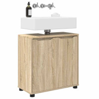 Produktbild för Badrumsvaskskåp Sonoma-ek 60 x 30 x 60 cm Konstruerat trä