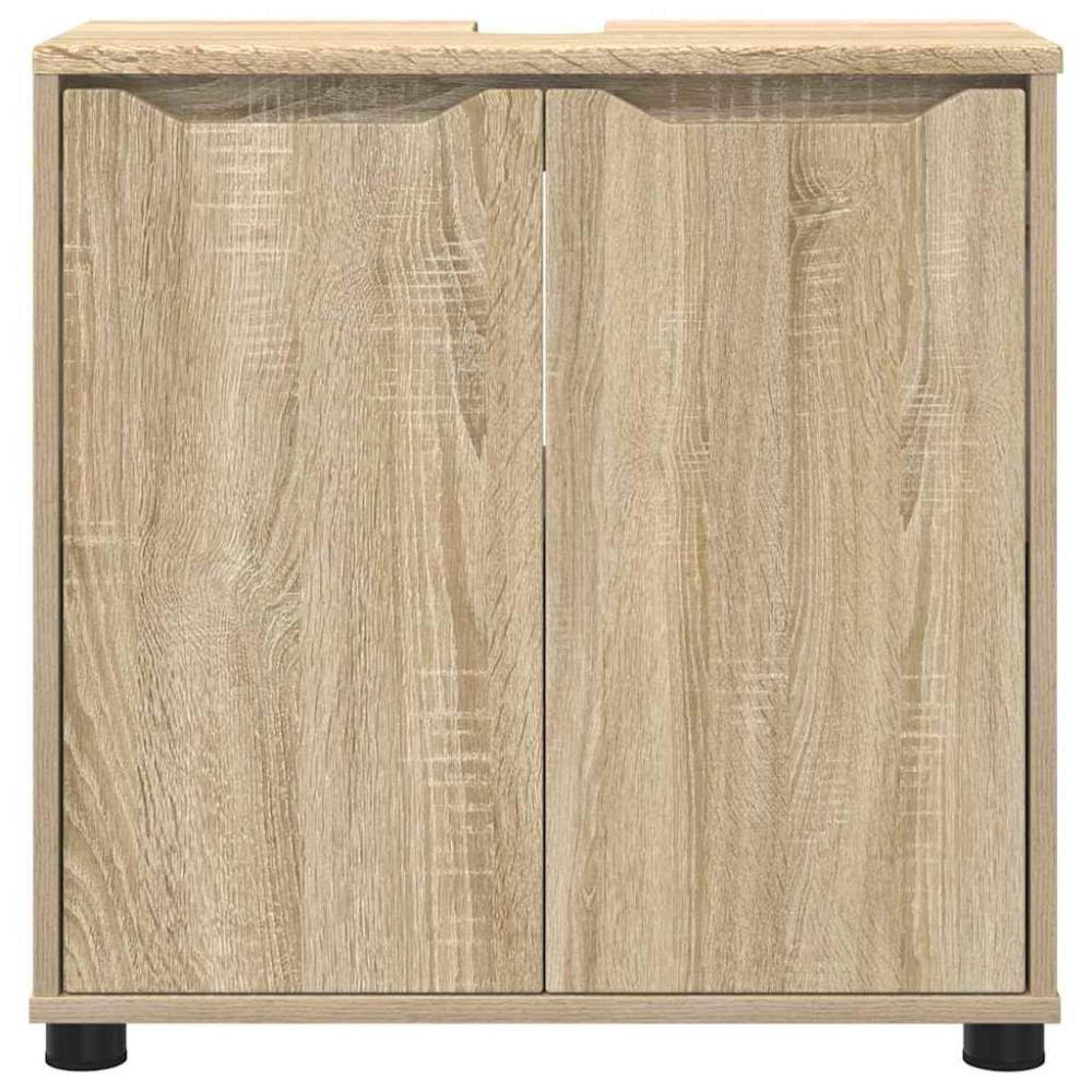 Produktbild för Badrumsvaskskåp Sonoma-ek 60 x 30 x 60 cm Konstruerat trä
