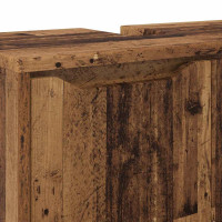 Produktbild för Badrumsvaskskåp Gammalt trä 60 x 30 x 60 cm Konstruerat trä