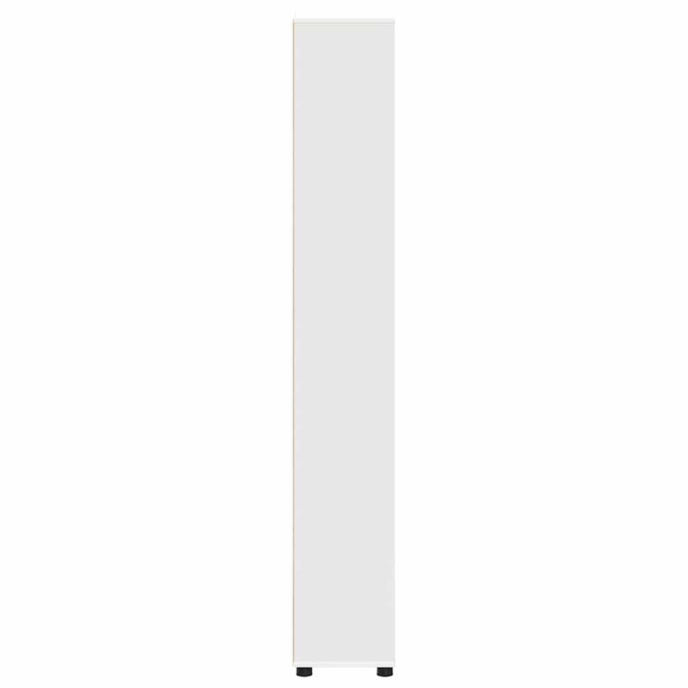 Produktbild för Badrumsskåp med hylla Vit 30,5 x 30 x 195 cm Konstruerat trä