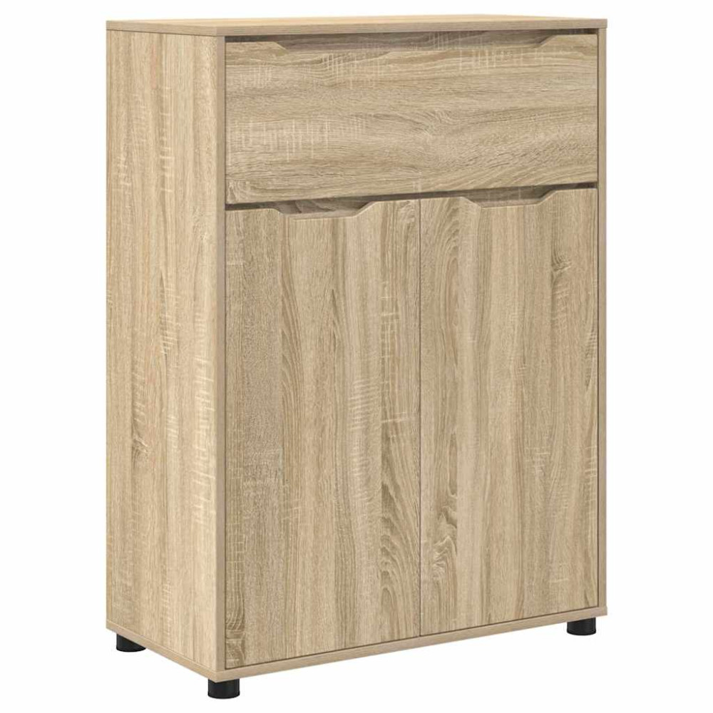 Produktbild för Badrumsskåp Sonoma-ek 72,5 x 36,5 x 100 cm Konstruerat trä
