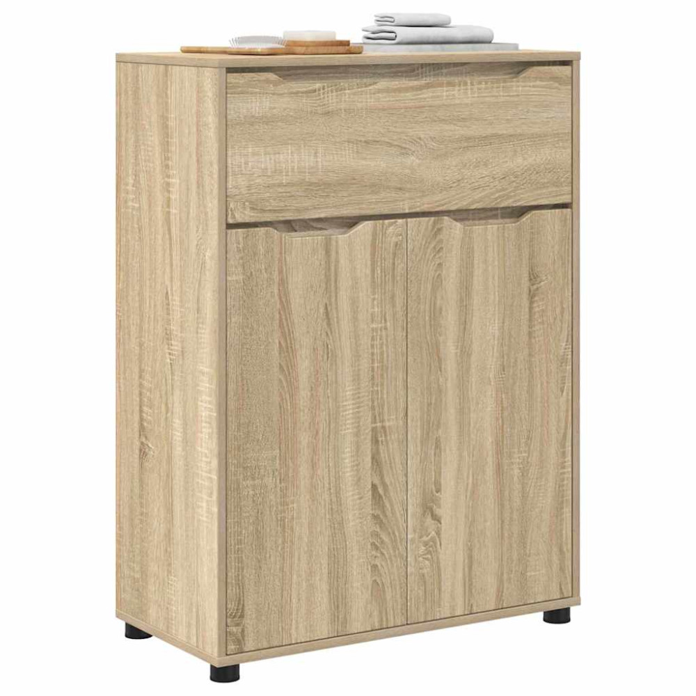 Produktbild för Badrumsskåp Sonoma-ek 72,5 x 36,5 x 100 cm Konstruerat trä