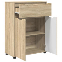 Produktbild för Badrumsskåp Sonoma-ek 72,5 x 36,5 x 100 cm Konstruerat trä