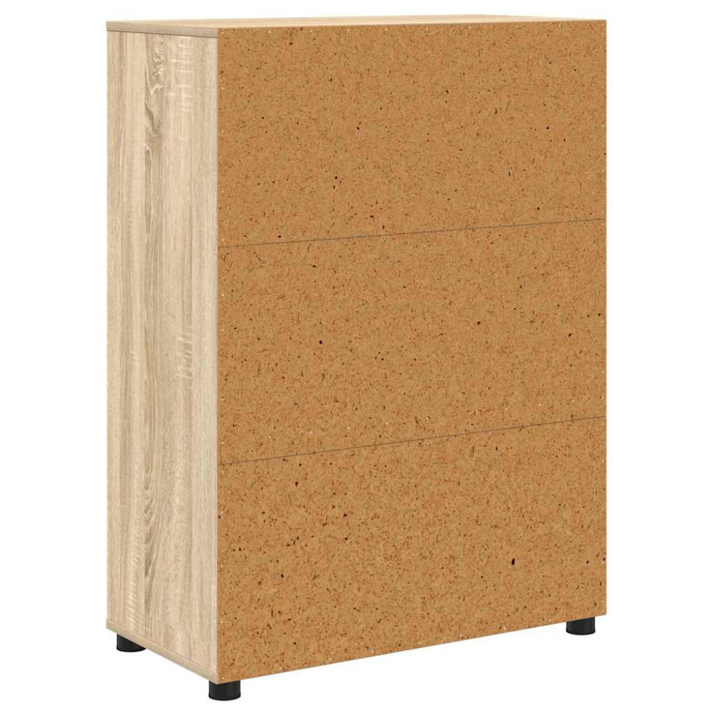 Produktbild för Badrumsskåp Sonoma-ek 72,5 x 36,5 x 100 cm Konstruerat trä