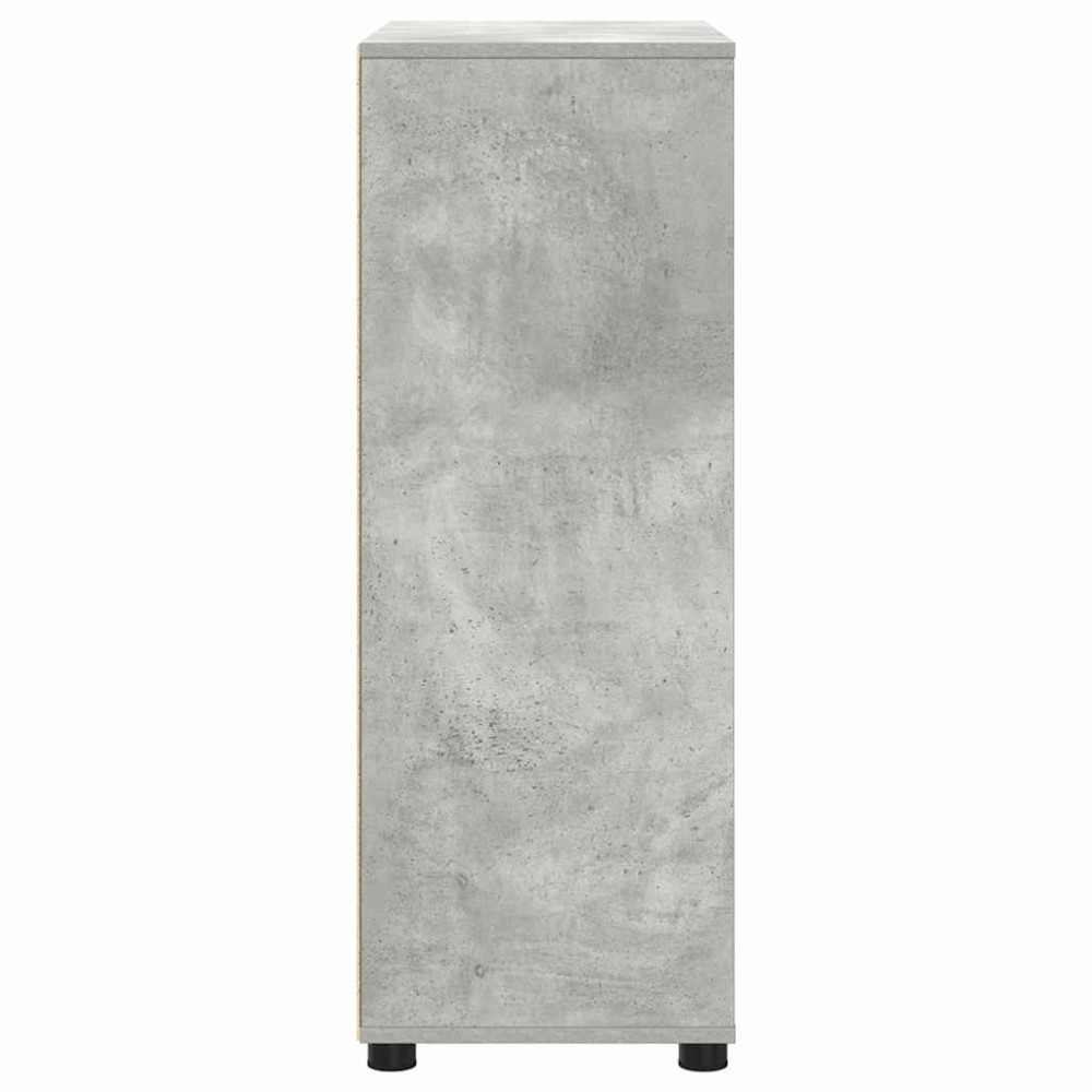 Produktbild för Badrumsskåp Betonggrå 72,5 x 36,5 x 100 cm Konstruerat trä