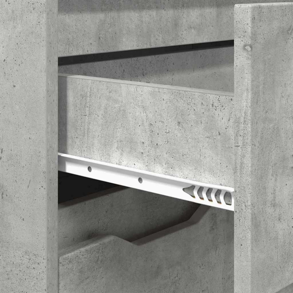 Produktbild för Badrumsskåp Betonggrå 72,5 x 36,5 x 100 cm Konstruerat trä