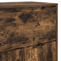 Produktbild för Badrumsskåp Rökt ek 72,5 x 36,5 x 100 cm Konstruerat trä