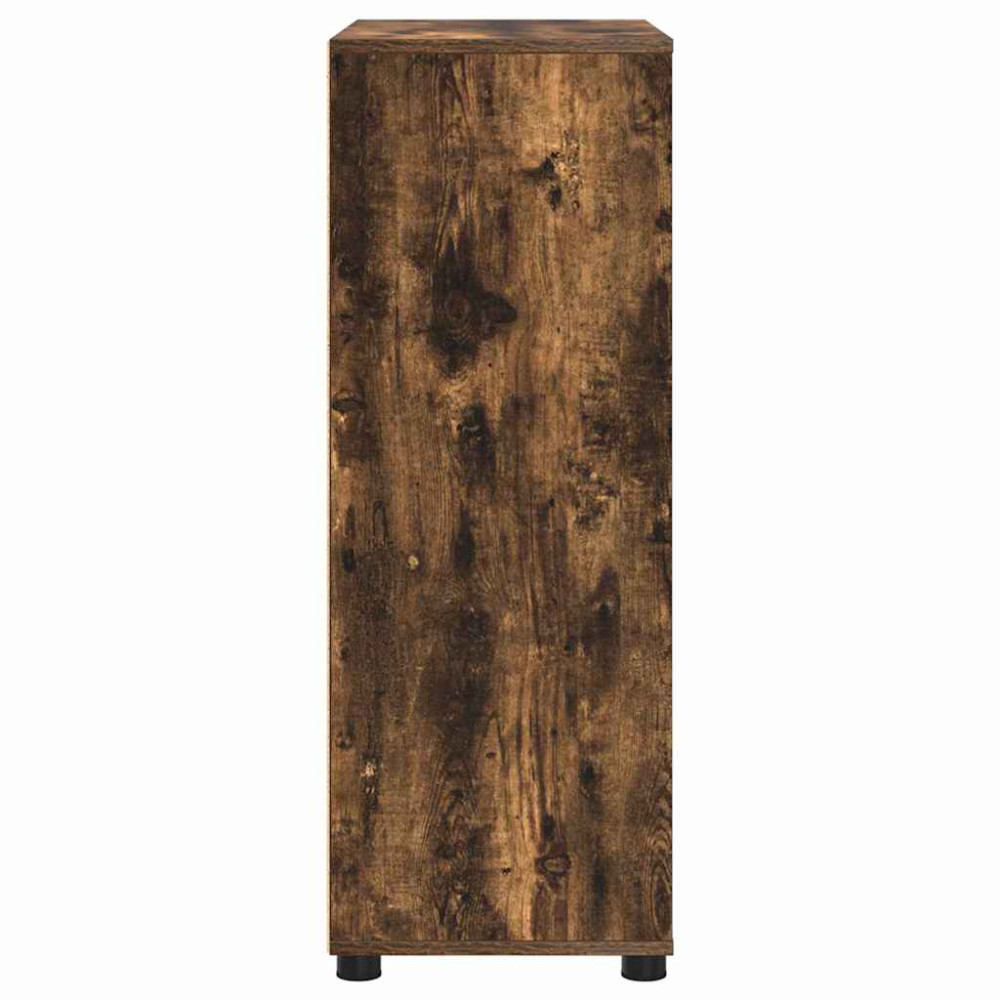 Produktbild för Badrumsskåp Rökt ek 72,5 x 36,5 x 100 cm Konstruerat trä