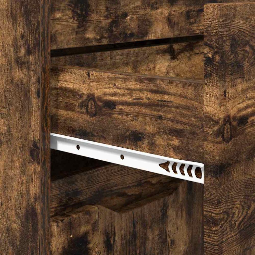 Produktbild för Badrumsskåp Rökt ek 72,5 x 36,5 x 100 cm Konstruerat trä