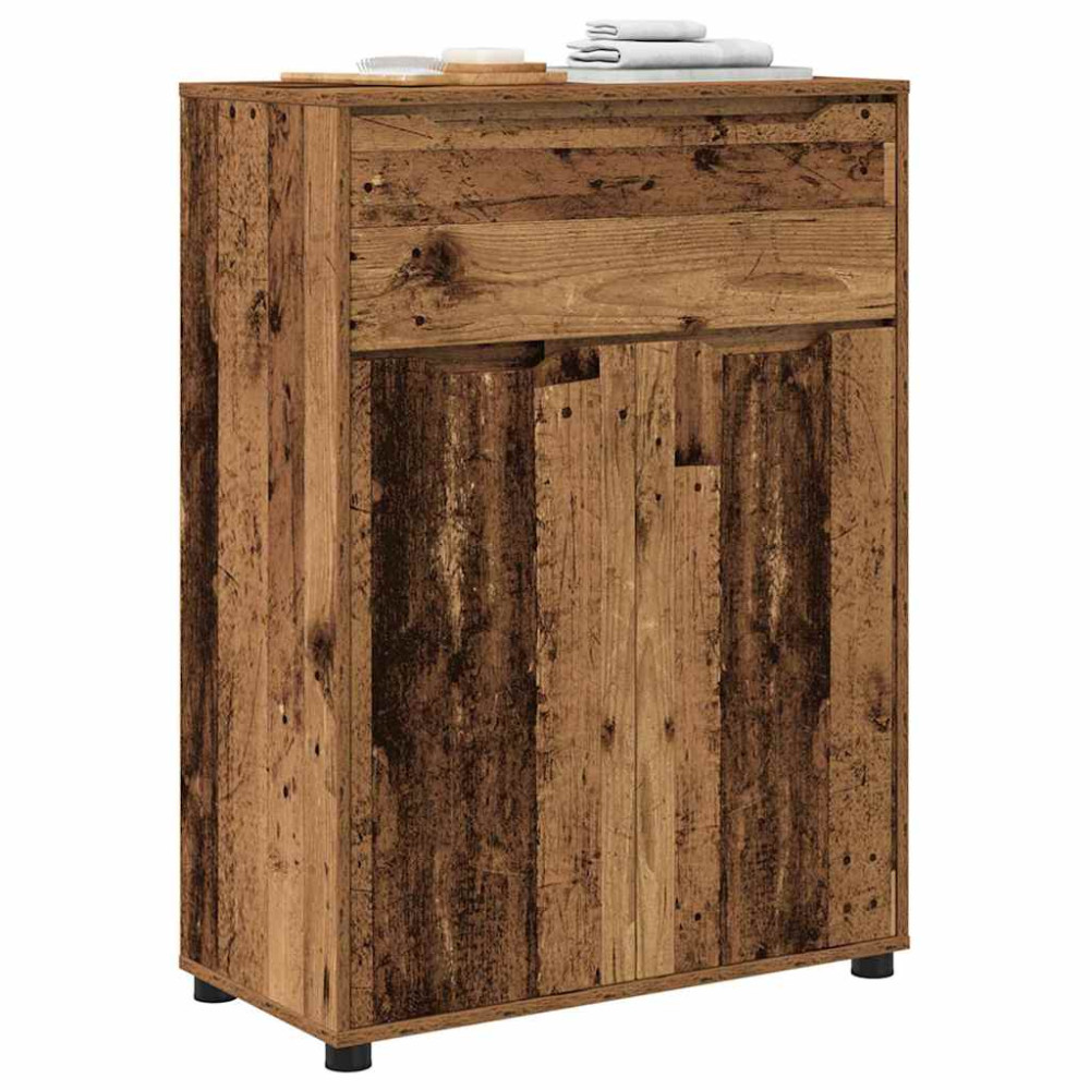 Produktbild för Badrumsskåp Gammalt trä 72,5 x 36,5 x 100 cm Konstruerat trä