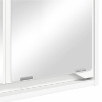 Produktbild för Badrumsspegelskåp med hylla Vit 60 x 20 x 60 cm Konstruerat trä
