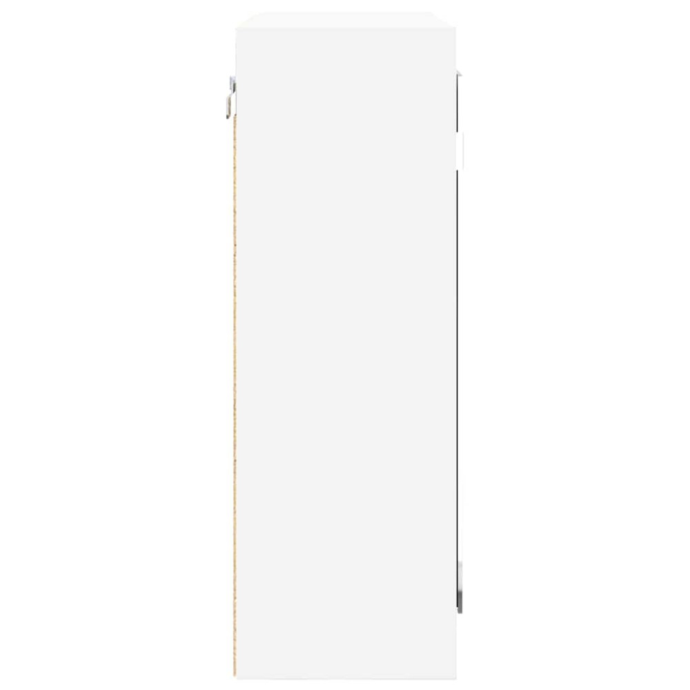 Produktbild för Badrumsspegelskåp med hylla Vit 60 x 20 x 60 cm Konstruerat trä