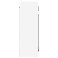 Produktbild för Badrumsspegelskåp med hylla Vit 60 x 20 x 60 cm Konstruerat trä