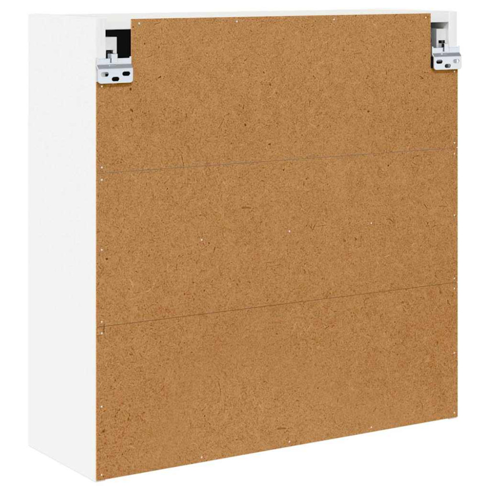Produktbild för Badrumsspegelskåp med hylla Vit 60 x 20 x 60 cm Konstruerat trä