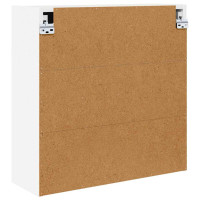 Produktbild för Badrumsspegelskåp med hylla Vit 60 x 20 x 60 cm Konstruerat trä