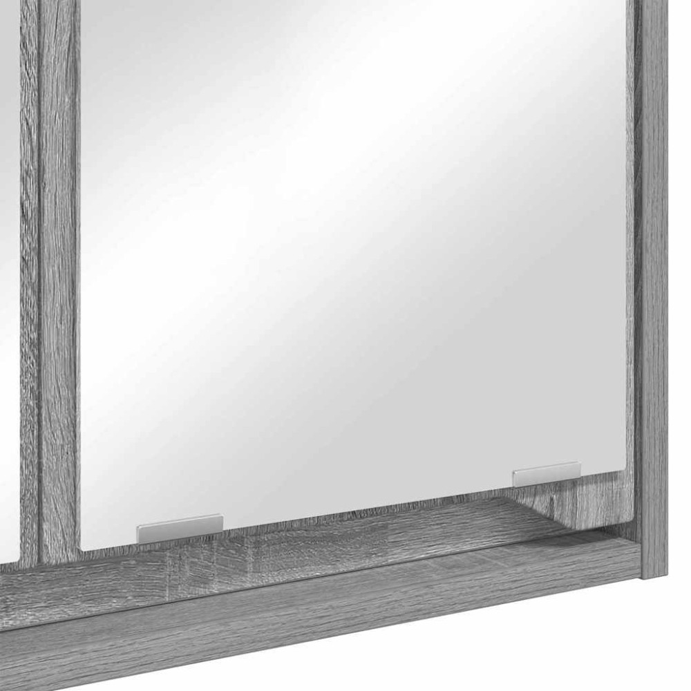 Produktbild för Badrumsspegelskåp Grå Sonoma 60 x 20 x 60 cm Konstruerat trä